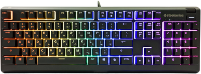 Клавиатура проводная SteelSeries Apex 3 USB ENG/UKR (SS64795)