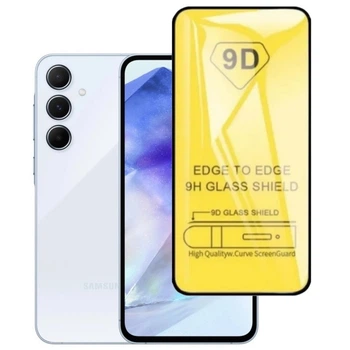 Защитное стекло TDG 9D для Samsung Galaxy A55 5G (A556) полная проклейка черный