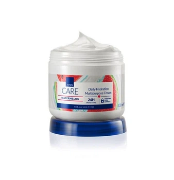 Многофункциональный увлажняющий крем 3-в-1 для лица, рук и тела Avon Care Watermelon Daily Hydration Multiporpose Cream 24H Moisture с экстрактом арбуза 400 мл