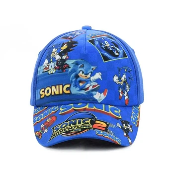 Детская кепка на липучках Ежик Супер Соник (Sonic the Hedgehog) 52-55 см Электрик