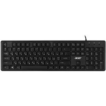 Клавіатура мембранна Acer OKW020 104key USB-A EN/UKR/RUчорний