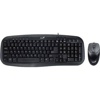Комплект дротовий (клавіатура+мишка) Genius KM-200 USB Black (31330003410) Black
