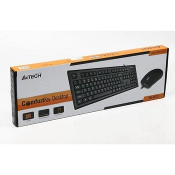 Комплект A4Tech клавіатура+мишка KR-85+OP-720S USB Чорна