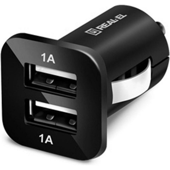 Автомобільний зарядний пристрій REAL-EL CA-22 USB (EL123160005)