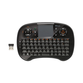 Клавіатура TRUST Tocamy Wireless Entertainment Keyboard (18155) чорна класична бездротова USB