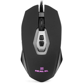 Миша дротова ігрова REAL-EL RM-525 Black (EL123200029)