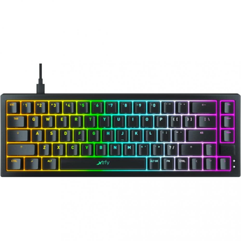 Клавіатура дротова механічна Xtrfy K5 68Key Kailh Red USB-A EN/UA Hot-swap RGB Чорний