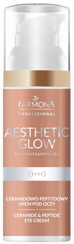 Крем для шкіри навколо очей Farmona Professional Aesthetic Glow кераміди + пептиди 50 мл (5900117985397)