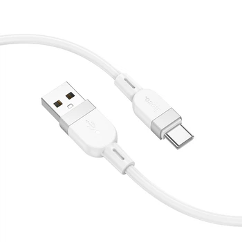 Кабель Hoco Type-C Energy silicone charging data cable X109 |1m, 3A| білий