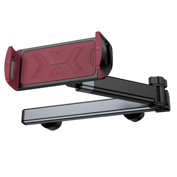 Тримач Hoco Gamble telescopic tablet Car holder H69 (rear pillow) |4.5-13"| чорно-червоний