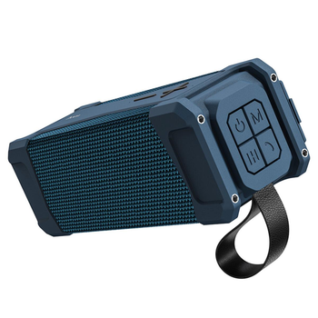Портативная беспроводная Bluetooth колонка акустика Hoco HC6 IPX5 TWS, BT, AUX, FM, TF, USB Blue