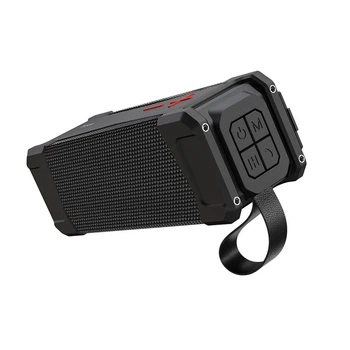 Портативная беспроводная Bluetooth колонка акустика Hoco HC6 IPX5 TWS, BT, AUX, FM, TF, USB Black
