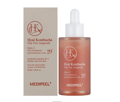 Зволожуюча сироватка з комбучею MEDIPEEL Hyal Kombucha Tea-Tox Ampoule 50 мл