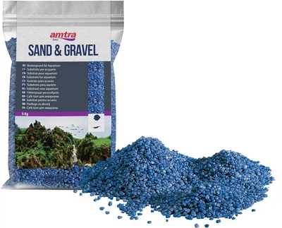 Грунт для аквариума кварц синий Amtra Ceramic Quartz Substrate Blue 4 мм/5 кг