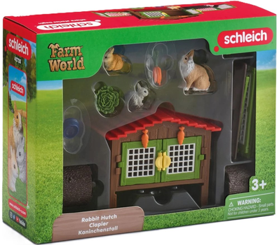 Zestaw do zabawy Schleich Farm World Klatka dla królików 42728 (4059433992815) 