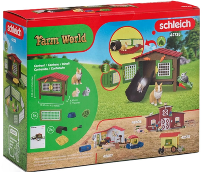 Zestaw do zabawy Schleich Farm World Klatka dla królików 42728 (4059433992815) 