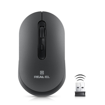 Миша бездротова REAL-EL RM-470W Dark Gray 15471