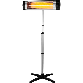Інфрачервоний нагрівач Edler 1500W (EDHT-6640) чорний із сріблястим 36500