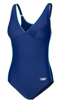 Купальник закрытый для женщин Aqua Speed GRACE 61563 синий, бирюзовый 44 (355-42)
