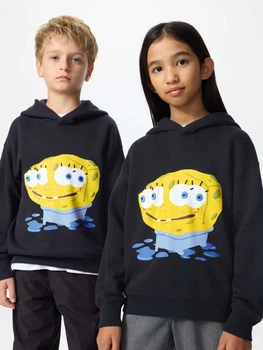 Дитяче худі для дівчинки Uniqlo 506113300 110 см Чорне (1159827890)