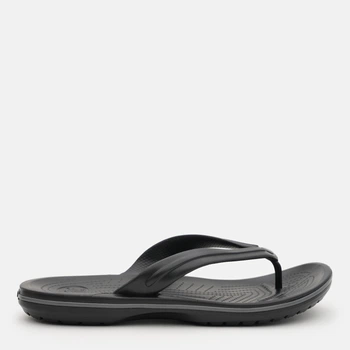 Чоловічі в'єтнамки для пляжу Crocs Crocband Flip Blk/SGy 11033-0DD 46-47 (M12) 30 см Black/Slate Grey (198445100581)