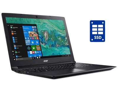 Ноутбук Б-клас Acer Aspire 3 A315-31 / 15.6" (1366x768) TN / Intel Celeron N3350 (2 ядра по 1.1 - 2.4 GHz) / 4 GB DDR3 / 128 GB SSD / Intel HD Graphics 500 / WebCam б/в