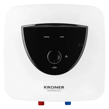 Водонагреватель Kroner Small K15SA1.5 1500 Вт, "мокрый" ТЭН, 15 л, квадратный, вертикальный, над мойкой, белый (CV034584)