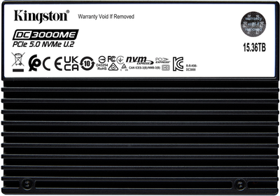 SSD диск Kingston DC3000ME 15.36TB U.2 PCIe 5.0 x4 3D eTLC (SEDC3000ME/15T3)
