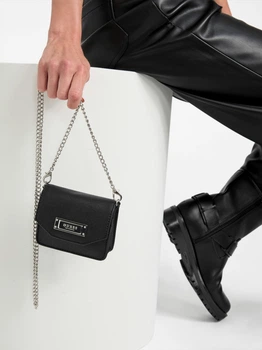 Сумка кросс-боди через плечо женская маленькая Guess 313421991 Черная (1159827401)