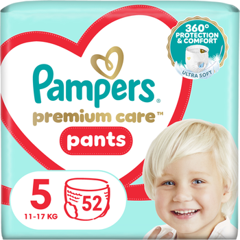 Підгузки-трусики Pampers Premium Care Pants Розмір 5 11-17 кг 52 шт (8001090760036)