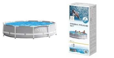 Intex Басейн каркасний 26700 np (1) розмір:305x76см, Prism Frame Pool, об`єм води:4485л, у коробці