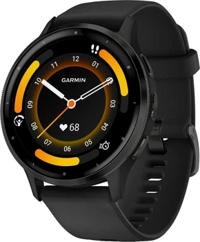 Смарт годинник Garmin Venu 3 Slate Stainless Steel Bezel with Black Case and Silicone Band (010-02784-01/51/41)