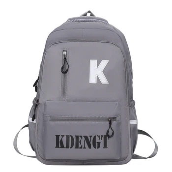 Рюкзак подростковый Lesko 5504 Gray для ноутбука 14" 2 отделения
