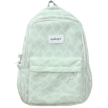 Рюкзак подростковый Lesko 5108 Green для ноутбука 14" водонепроницаемый 2 отделения 20-35 л