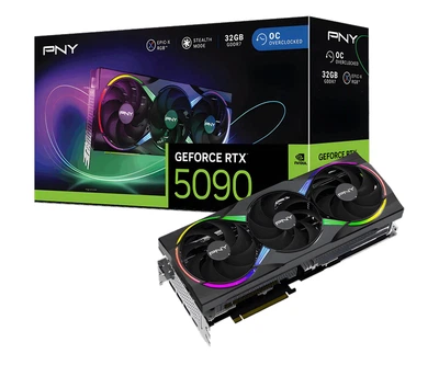 Видеокарта PNY GeForce RTX 5090 ARGB OC 32GB GDDR7 DLSS4 (VCG509032TFXXPB1-O) EU