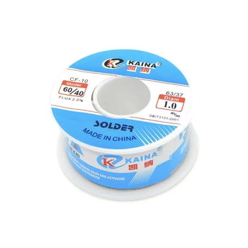 Припой с флюсом Kaina 1.0мм SOLDER CF-10 100г паяльная проволка Sn60Pb40