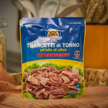 Тунець в оливковій олії в упаковці Athena Tonno 300 гр