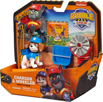 Figurki Spin Master Paw Patrol Rubble i jego Ekipa Charger & Wheeler 6066685 (0778988459300)