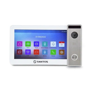 Комплект видеодомофона Tantos Prime HD 7 и Tantos Triniti HD White