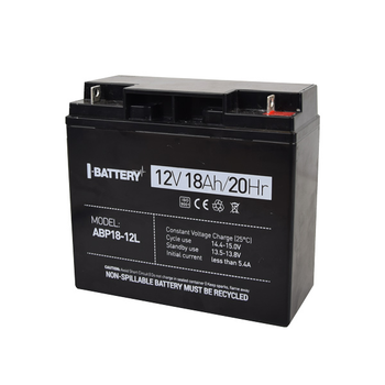 Акумулятор 12В 18А·год для ДБЖ I-Battery ABP18-12L (111165)