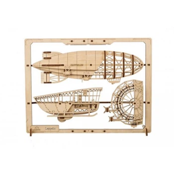 Дерев'яний механічний 3D конструктор Ugears Цепелін (70208)