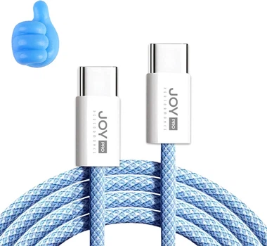 Кабель JoyPro USB Type-C 20 Вт 5 А 1 м с держателем Blue (C-TC-01-B)