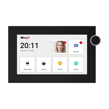 IP-відеодомофон Bas-IP AZ-07L Android 7" black з можливістю горизонтального та вертикального монтажу (276417)