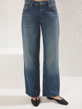 Джинсы Baggy женские Trendyol TWOSS25JE00150 34 Blue (8683050993236)