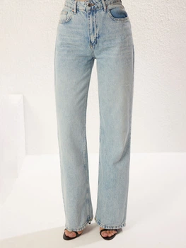Джинси Regular Fit жіночі Trendyol TWOSS25JE00058 36 Light Blue (8683050945068)