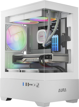 Корпус Gamdias AURA GC9M ARGB WH Micro-Tower PC Case