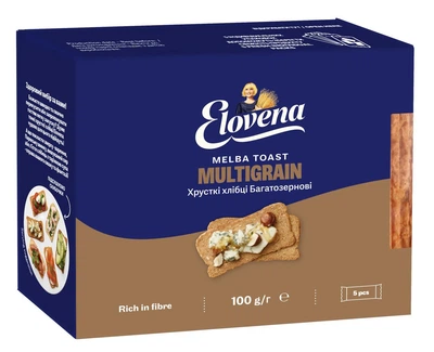Хрусткі хлібці із злаків многозерновые Elovena 100 г