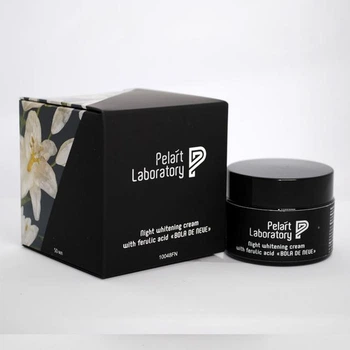 Нічний відбілювальний крем «BOLA DE NEVE» з феруловою кислотою Pelart Laboratory Night Whitening Cream With Ferulic Acid 50 мл