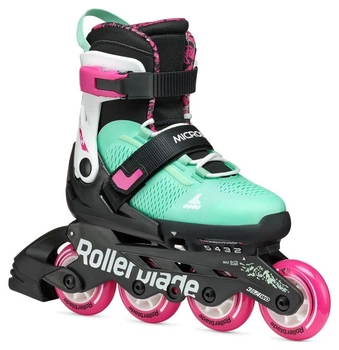 Ролики Rollerblade Microblade XT black-sea green (36.5-40)