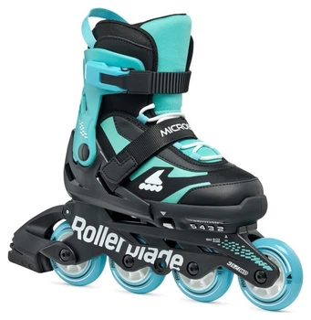 Ролики Rollerblade Microblade black-light blue (36.5-40)